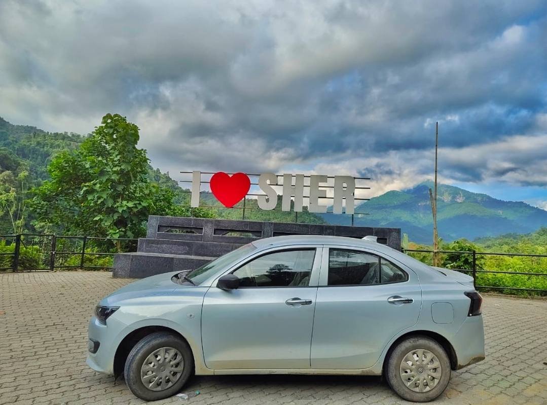Dzire at a viewpoint