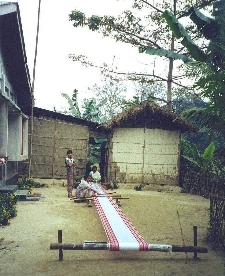 Traditional weaving in Majuli