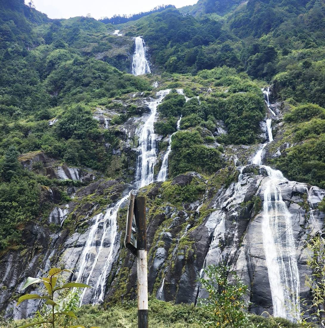 Waterfall in the Anini valley
